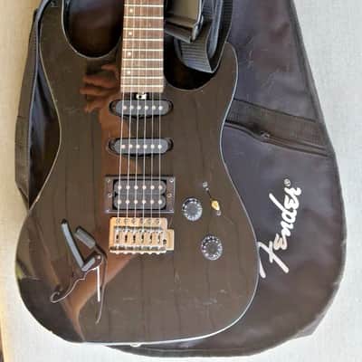 Washburn X Series Electric Guitar Black HSS w/ Fender Gig Bag New Strings, Capo,Strap image 1
