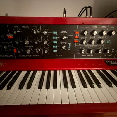 Moog Geddy Lee Minimoog Model D 44-Key Monophonic Synthesizer 2025 - Present - Red / Black image 3