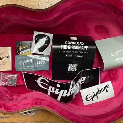 Epiphone "Inspired by Gibson Custom" '59 Les Paul Standard 2024 Iced Tea Burst with case image 9