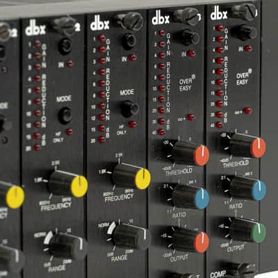 dbx 900A Rack Frame w/ 6 Modules – 4x 902 De-Esser, 2x 903 Compressor + Manuals image 5
