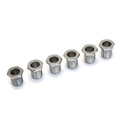 Genuine Fender/Schaller Guitar Chrome Tuner Key American Series Bushings, 6 Set image 3