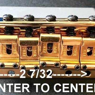 Fender® American Vintage SRV Strat Gold Bridge Assembly~LEFTY~USA~Brand New image 2