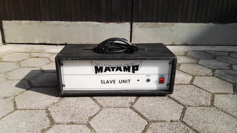 Matamp Slave unit 100w ultra rare 1970-1975 black transistor plexi amp early serial image 1