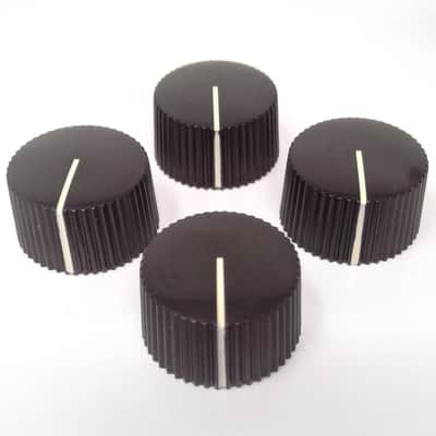 True Custom Shop® Vintage Style "Radio Amplifier Knobs for Fender Amps Black 4pk image 1