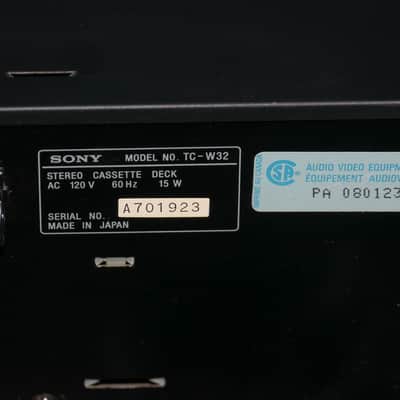 Sony TC-W32 Stereo Cassette Deck image 5