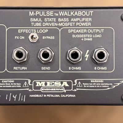 Mesa Boogie Walkabout Compact 300-Watt Bass Amp Head 2001 - 2017 - Black image 8
