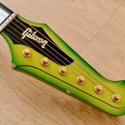 2000 Gibson Custom Shop Firebird VII Green Sparkle Burst w/ Case image 4