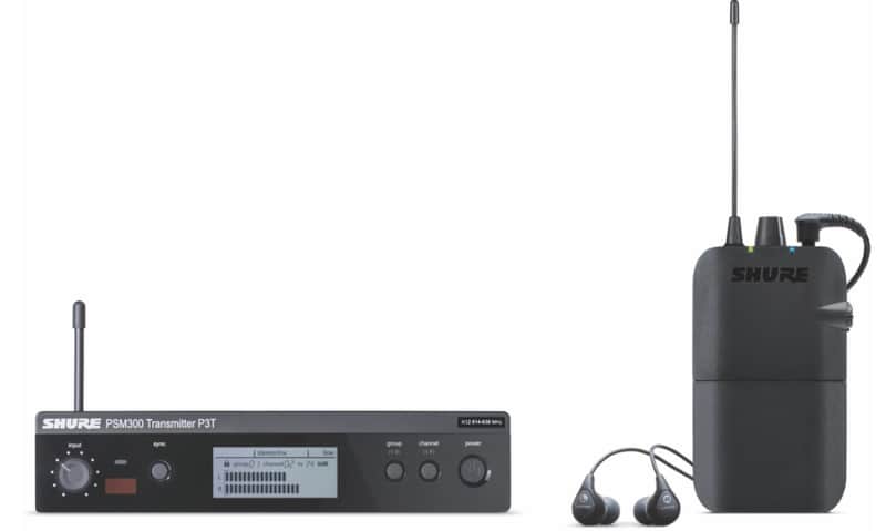Shure Stereo Personal In Ear Monitor System P3TR112GR-G20 Black image 1