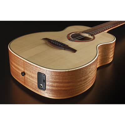 Lag T70TE-NAT Tramontane 70 Travel Solid Sitka Spruce Top Okoume Neck Acoustic-Electric Guitar image 4