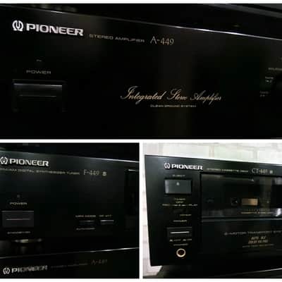 Pioneer A-449 / F-449 / CT-449  Rare Vintage Cassette Deck Warranty Set Serviced image 3