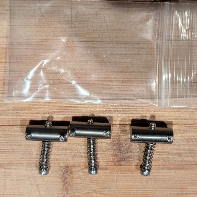 KTS PR-08WD - Titanium Compensated Saddle Set for USA Telecaster Bridge image 1