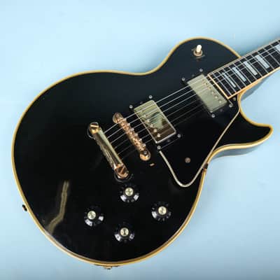 1973 Gibson Les Paul Custom Ebony Black Beauty *Headstock Repair* image 11
