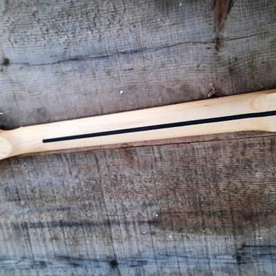 21 fret T neck, Stainless Steel Frets natural maple guitar neck replacement fits oem image 15