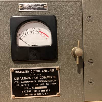 Department of Commerce Maxson CA 1589-A 50's - Tube Limiter Compressor image 7
