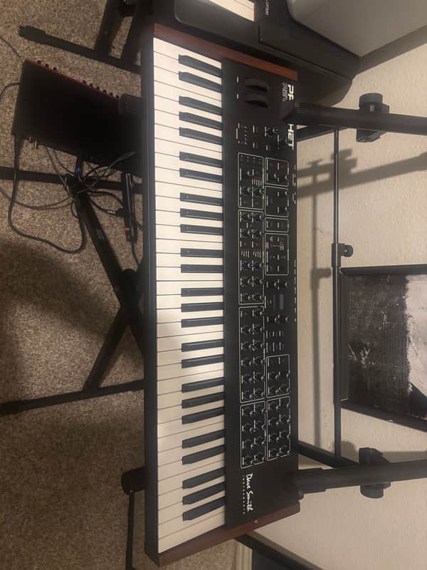 Sequential Prophet Rev2 61-Key 16-Voice Polyphonic Synthesizer 2018 - Present - Black with Wood Sides image 1