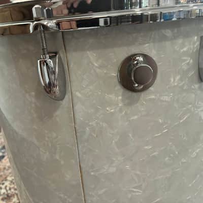 Walberg & Auge Perfection 4-Piece Drum Set, Snare - White Marine Pearl - Super Rare image 9