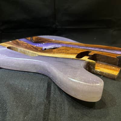 MH Customs Mystic Walnut T-Style Body 2026 - Black Walnut and Resin image 4