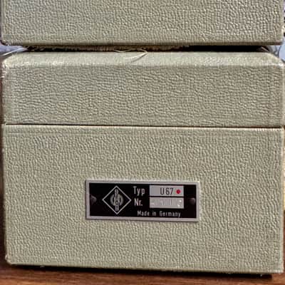 Neumann U67 Large Diaphragm Multipattern Tube Condenser Microphone - Matched pair, consecutive serials image 7