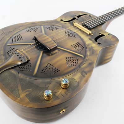 Ozark 3616t Deluxe Tenor Resonator Guitar in Bronze image 1
