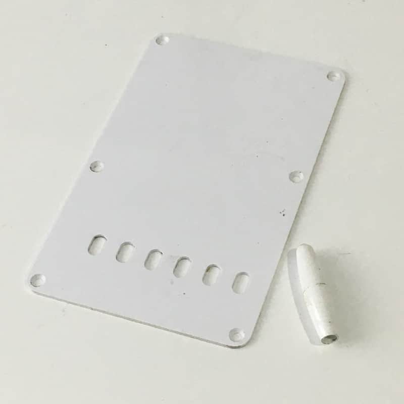Fender American Vintage Reissue White Relic 1-Ply Strat Tremolo Cover Guitar Back Plate USA Stratocaster image 1