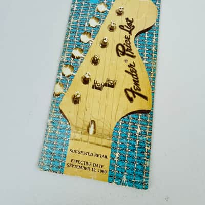 Fender Set of 5 Price List Booklets, 1977, 1977, 1978, 1979 & 1980 image 2