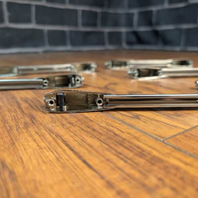 Pearl 10" Tom Long Lugs (Set of 6) – Chrome – 1 1/2" Hole Spacing – OEM Pearl Replacement Hardware image 5