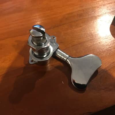 Ibanez Velve Tune BII tuning machine, treble side D G tuner 1979 chrome image 2