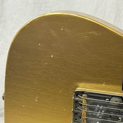 Fender USA Custom Shop Limited Edition Full Throttle Esquire Relic Telecaster Guitar with Case 2003 - Gold / Maple neck image 4