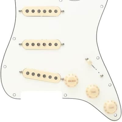 Fender Tex-Mex SSS Pre-wired Stratocaster Pickguard - Parchment 3-ply image 2