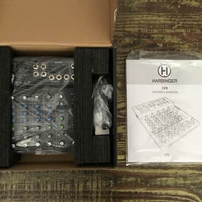 Harbinger LVL series LV8 8 channel mixer w/ Bluetooth 2022 - Black image 3