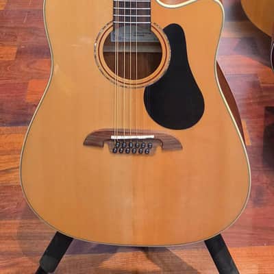 Alvarez AD60-12 CE 12 String Artist Dreadnought Acoustic Electric Guitar - Natural image 1