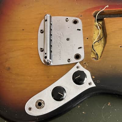 Vintage Fender Mustang Body Partially Loaded 1971 - Sunburst image 5
