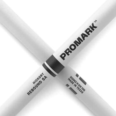 Promark Rebound 5A Painted Hickory Drumsticks, White Drum Sticks- RBH565AW-WHITE image 6