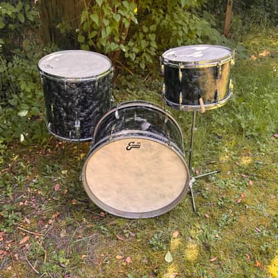 Ajax, Stratford & Besson drum kit Boosey & Hawkes 1960 - Black diamond pearl image 15