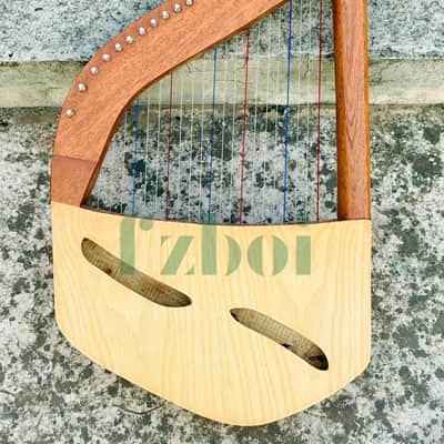 22 String Lute Harp – Portable Celtic Lyre Harp Handmade Folk Instrument - US Duty Free image 6