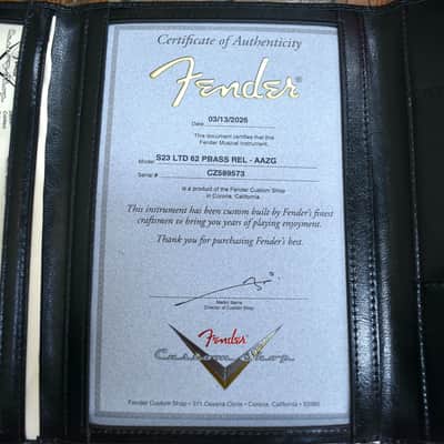Fender Custom Shop Limited Edition 1962 Relic Precision Bass Aged Aztec Gold w/Hard Case image 12