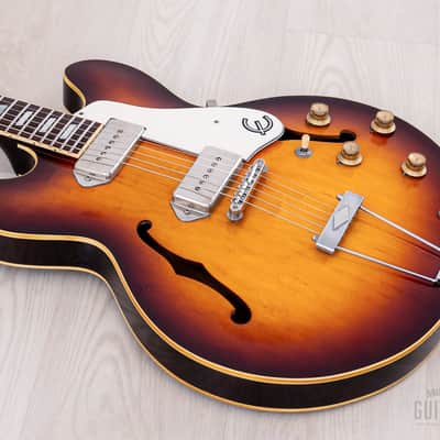 1991 Epiphone Casino Vintage Guitar Sunburst Pre-Elitist, Near-Mint w/ Case, Japan Terada image 11