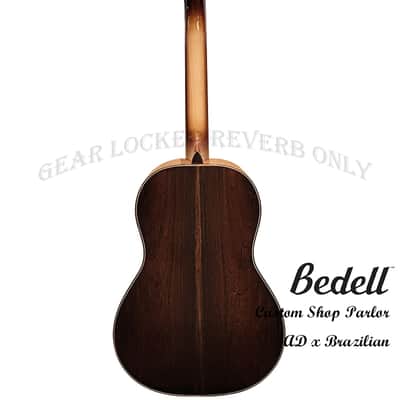 Bedell FS-P-AD/BR Fireside Parlor Adirondack Spruce & Brazilian Rosewood handcraft guitar image 8