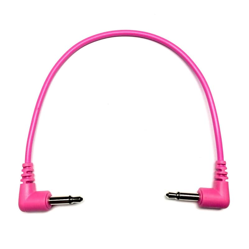 Tendrils Cables Right Angled Eurorack Patch Cable (15cm - Magenta) 6 Pack image 1