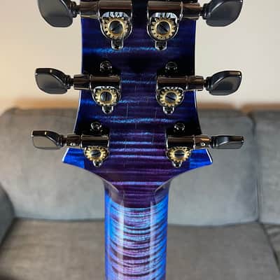 2025 PRS Special 22 Wood Library "Quilted 10-Top" Violet Blue Burst ~ w/Figured Maple Neck & Ziricote Fretboard image 8