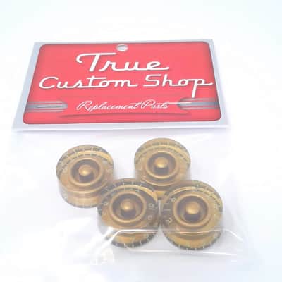 True Custom Shop® Gold Relic Embossed Speed Knob Set for Gibson USA Les Paul and SG image 5