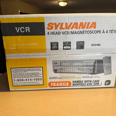 Sylvania VCR C6240VE 4 Head Digital Tracking VHS 19 Micron Head BRAND BEW In Box image 6