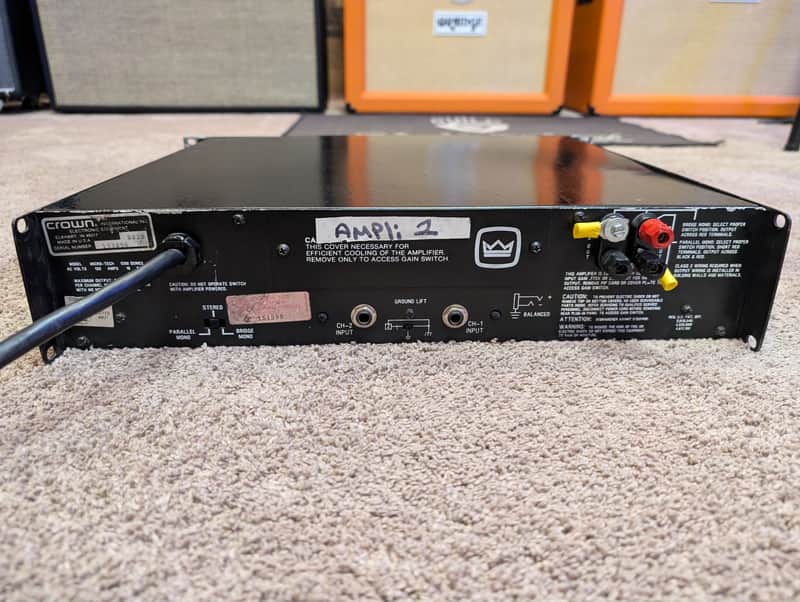 Crown AMCRON MICRO-TECH 1200 Stereo Power Amplifier (USED #2