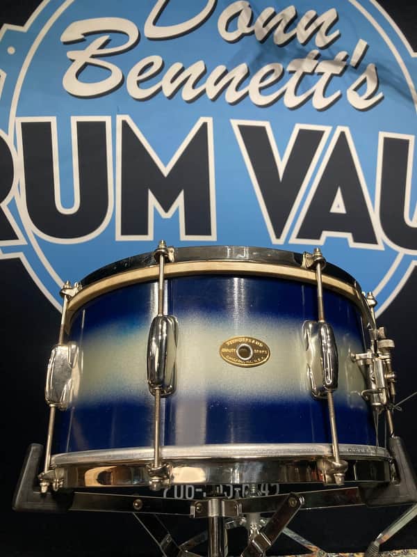 Slingerland - 7x14" No. 157 Snare Drum 1950's - Blue Duco, 8 Lugs, 3-Point, Calf Head (JL Sling #59) image 1