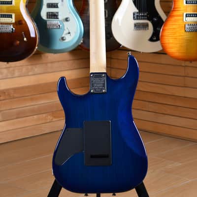 Schecter Custom Shop Sunset Custom II HSS Maple Neck Transparent Sky Blue image 24