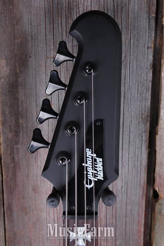 Epiphone Nikki Sixx Blackbird 4 String Bass Electric Guitar w | Reverb