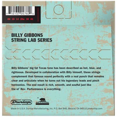 Dunlop RWN0840 Billy Gibbons Rev. Willy's Electric Guitar Strings - .008-.040 Super Fine image 2
