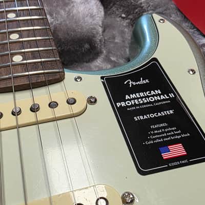 Fender American Professional II Stratocaster BRAND NEW Surf Green Metallic Pearl Rosewood USA Strat Guitar image 5