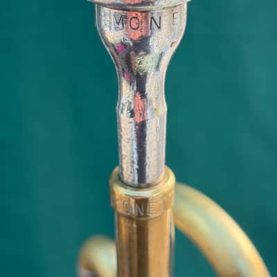 Monette C trumpet #218 mid 80's - Raw brass and nickel image 4