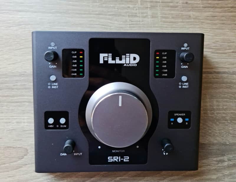 Fluid Audio SRI-2 USB Audio Interface & Studio Monitor Controller image 1